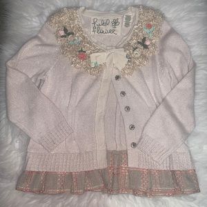 Anthropologie Field Flower Cardigan